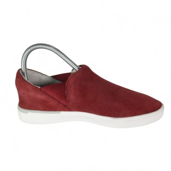 Kizik Paris Suede Slip-on Casual Everyday Handsfree Sneakers 'Maroon' Women's 6 - Picture 7 of 11
